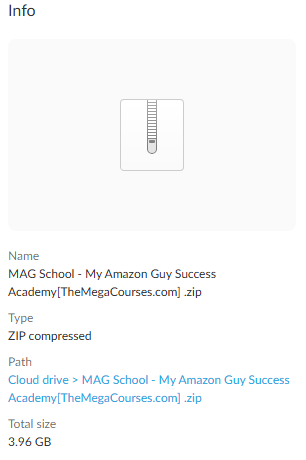 Screenshot of MAG School My Amazon Guy Success Academy full course interface by THE MEGACOURSES, showing course modules and dashboard.