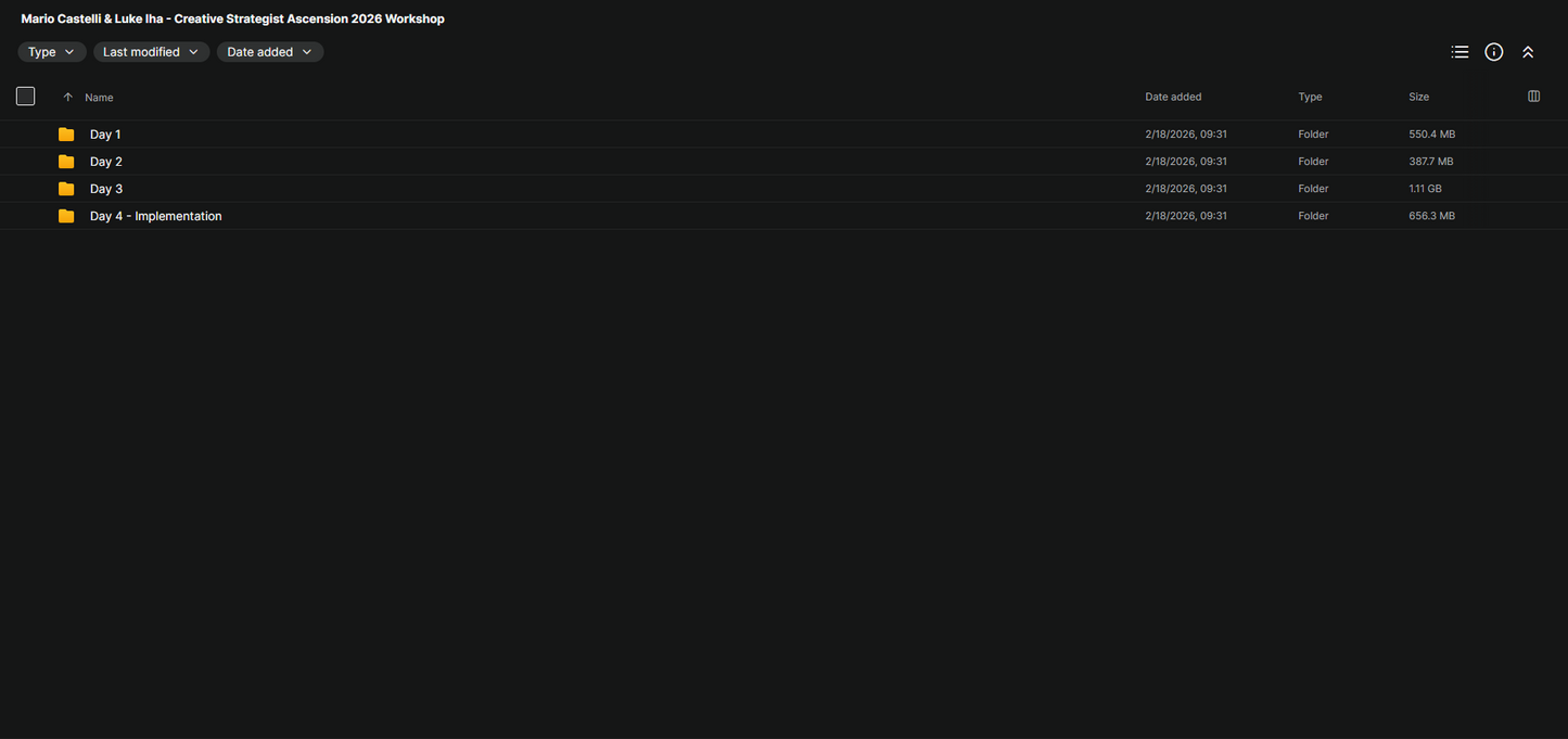 Mario Castelli & Luke Iha - Creative Strategist Ascension 2026 Workshop