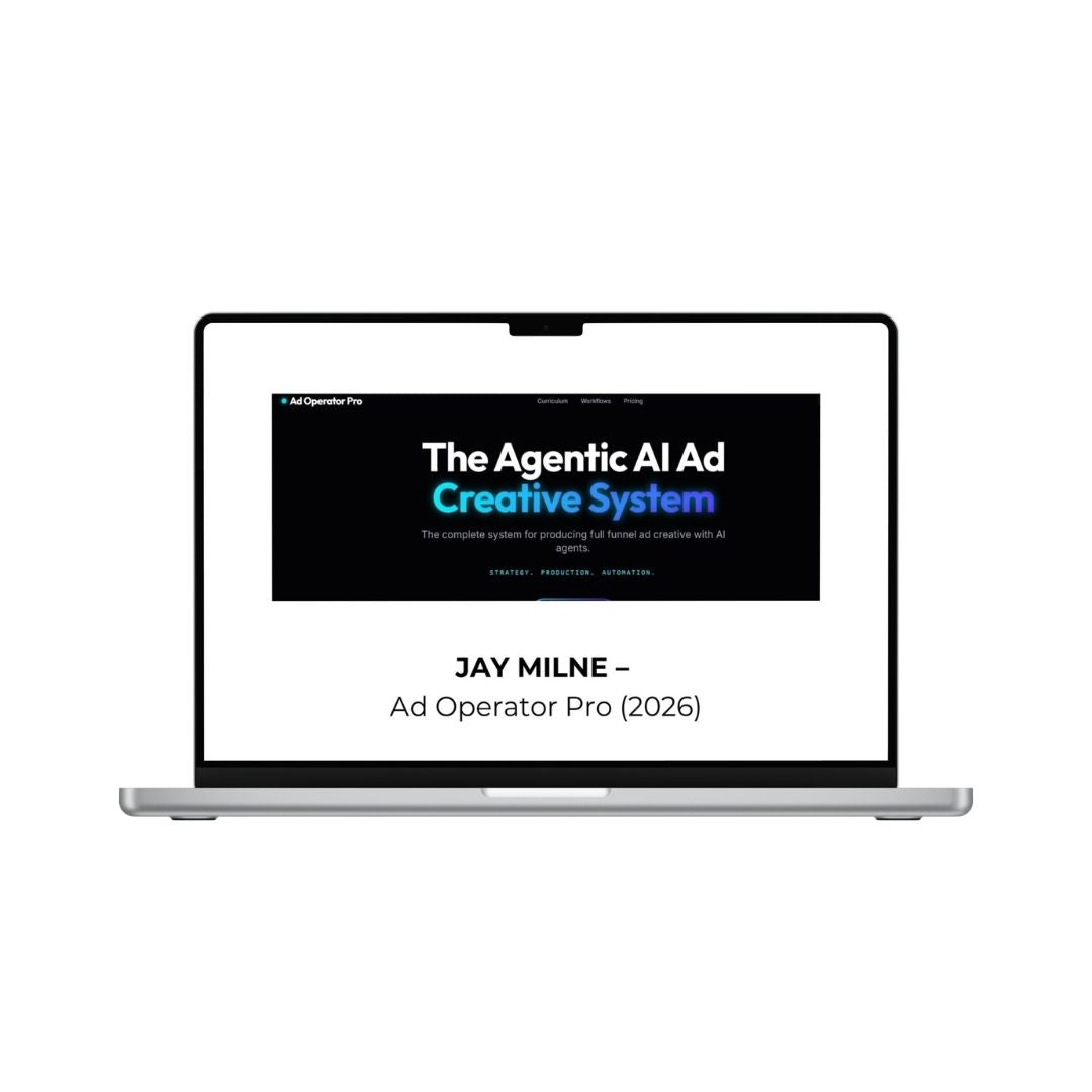 Jay Milne Ad Operator Pro (2026) software interface showing campaign management tools and analytics in a sleek digital dashboard.