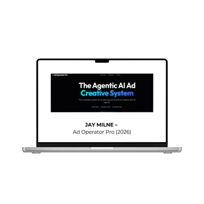Jay Milne Ad Operator Pro (2026) software interface showing campaign management tools and analytics in a sleek digital dashboard.