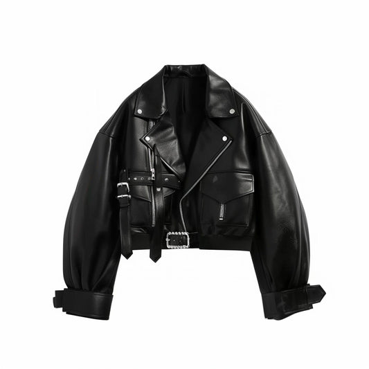 A stylish clothing item from THE MEGACOURSES, displayed on a hanger, featuring a casual shirt in a neutral color.