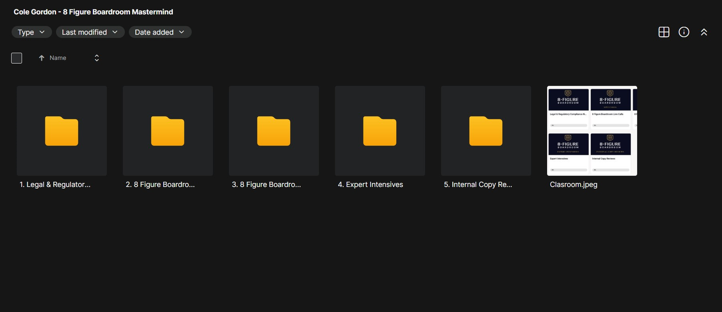 COLE GORDON - 8 Figure Boardroom Mastermind