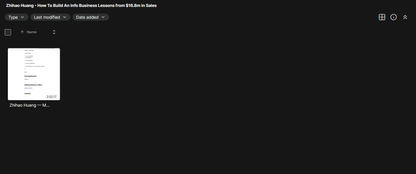 ZHIHAO - HUANG -  How To Build An Info Business Lessons from $16.8m in Sales