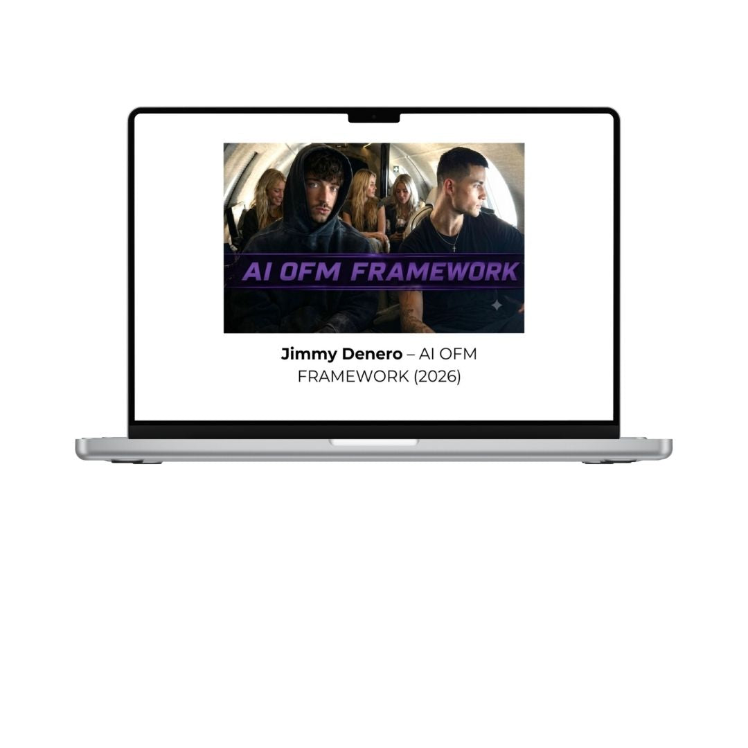 Jimmy Denero AI OFM Framework 2026 course cover
AI OFM Framework creator management training
Jimmy Denero AI automation business course