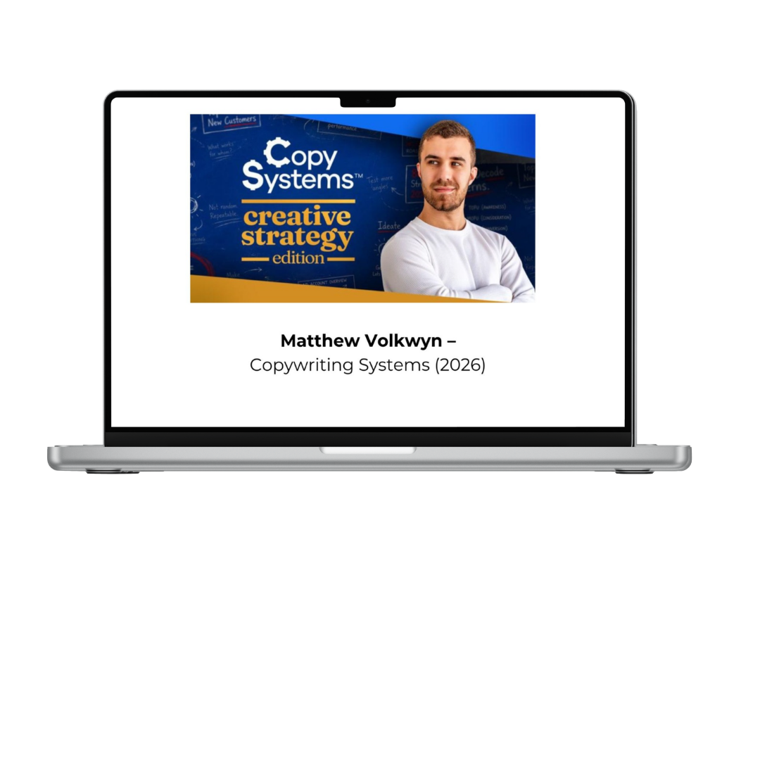 Matthew Volkwyn Copywriting Systems 2026 course