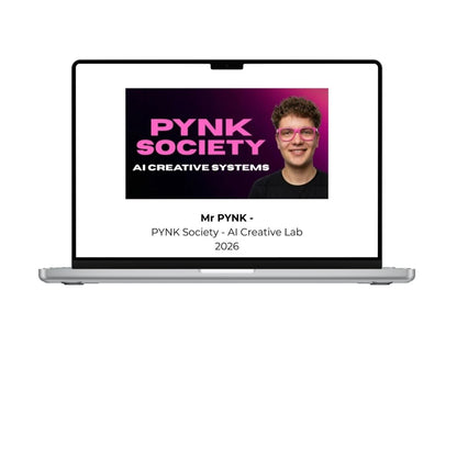 Mr PYNK AI Creative Lab 2026 course cover