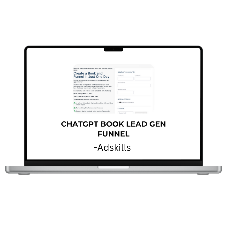 Adskills – CHATGPT Book Lead Gen Funnel