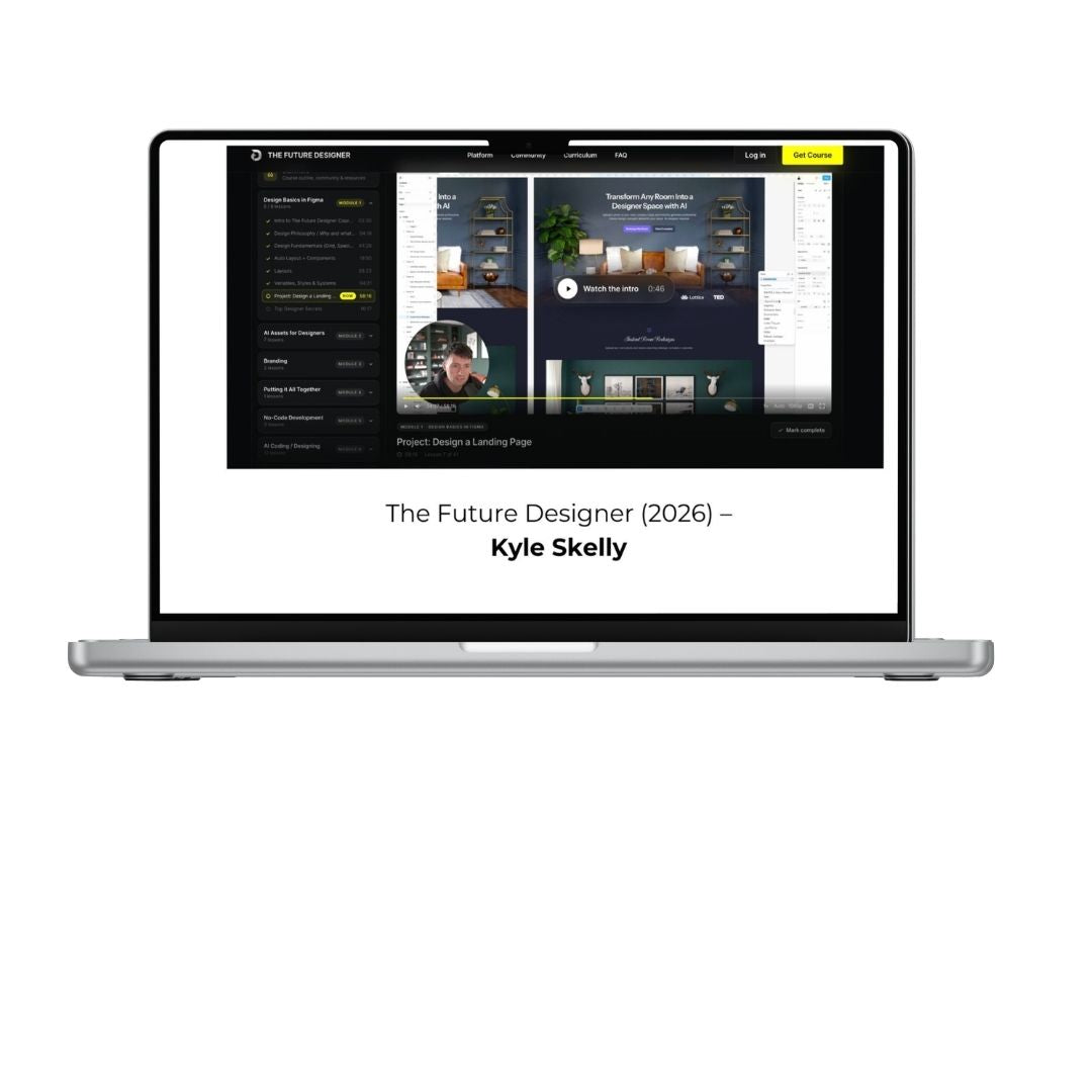 The Future Designer web design and AI course by Kyle Skelly 2026
