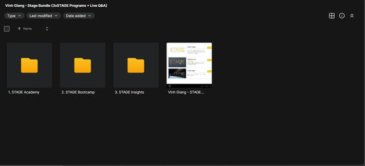 Vinh Giang - Stage Academy 2026 (Updated)
