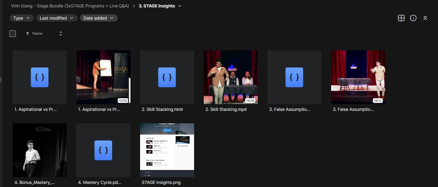 Vinh Giang - Stage Academy 2026 (Updated)